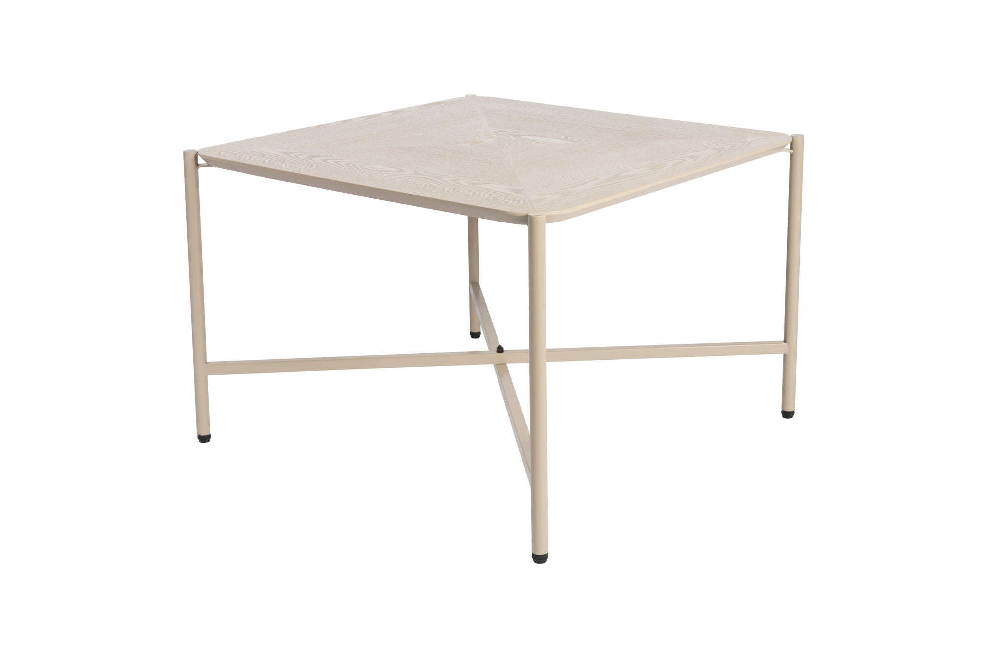 Marcio Beige Wood Square Coffee Table